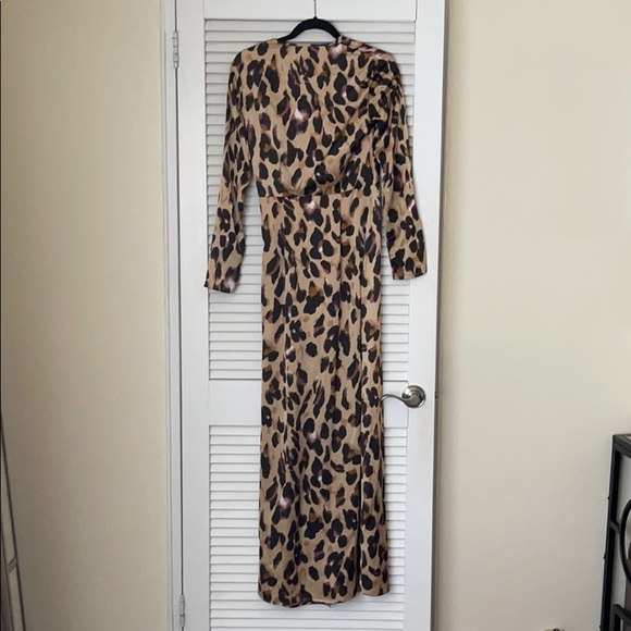 Style Keepers Leopard Maxi Dress Sz Small - Picture 4 of 6